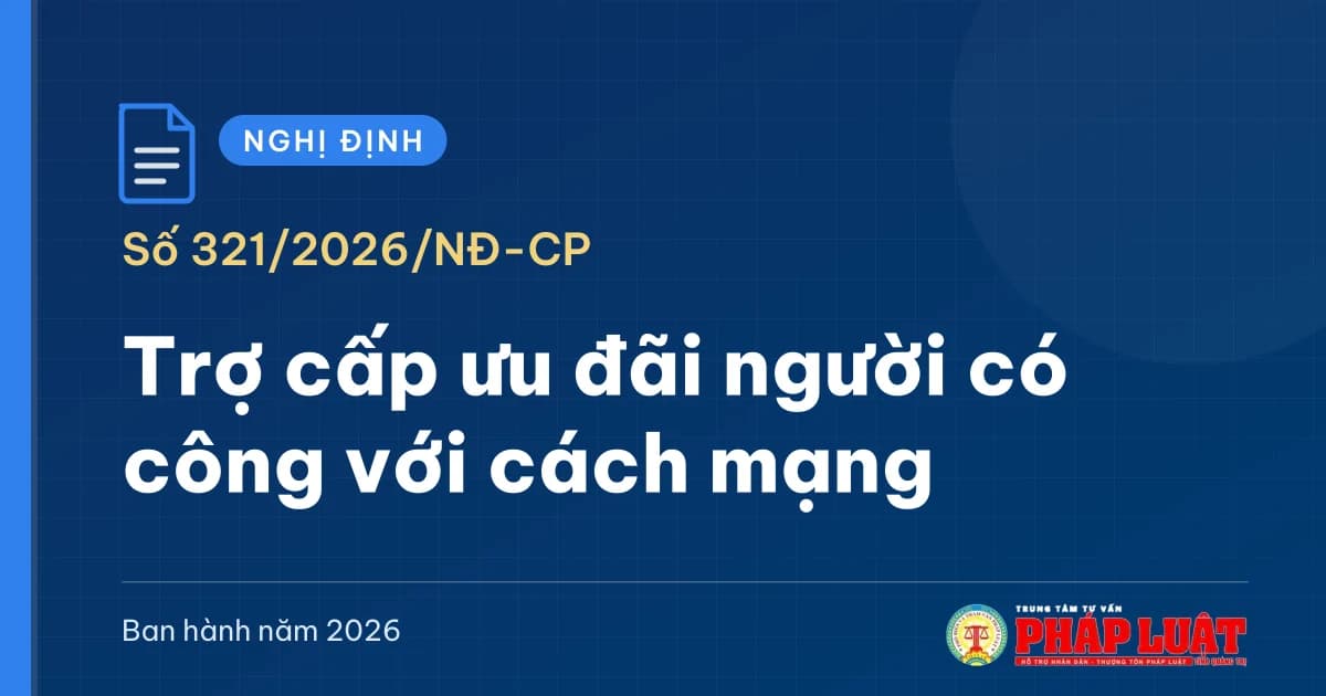 Từ 1/10/2026, mức chuẩn trợ cấp ưu đãi người có công tăng lên 3.012.000 đồng/tháng
