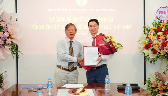 Bổ nhiệm Tổng Biên tập Tạp chí Phổ biến Pháp luật Việt Nam